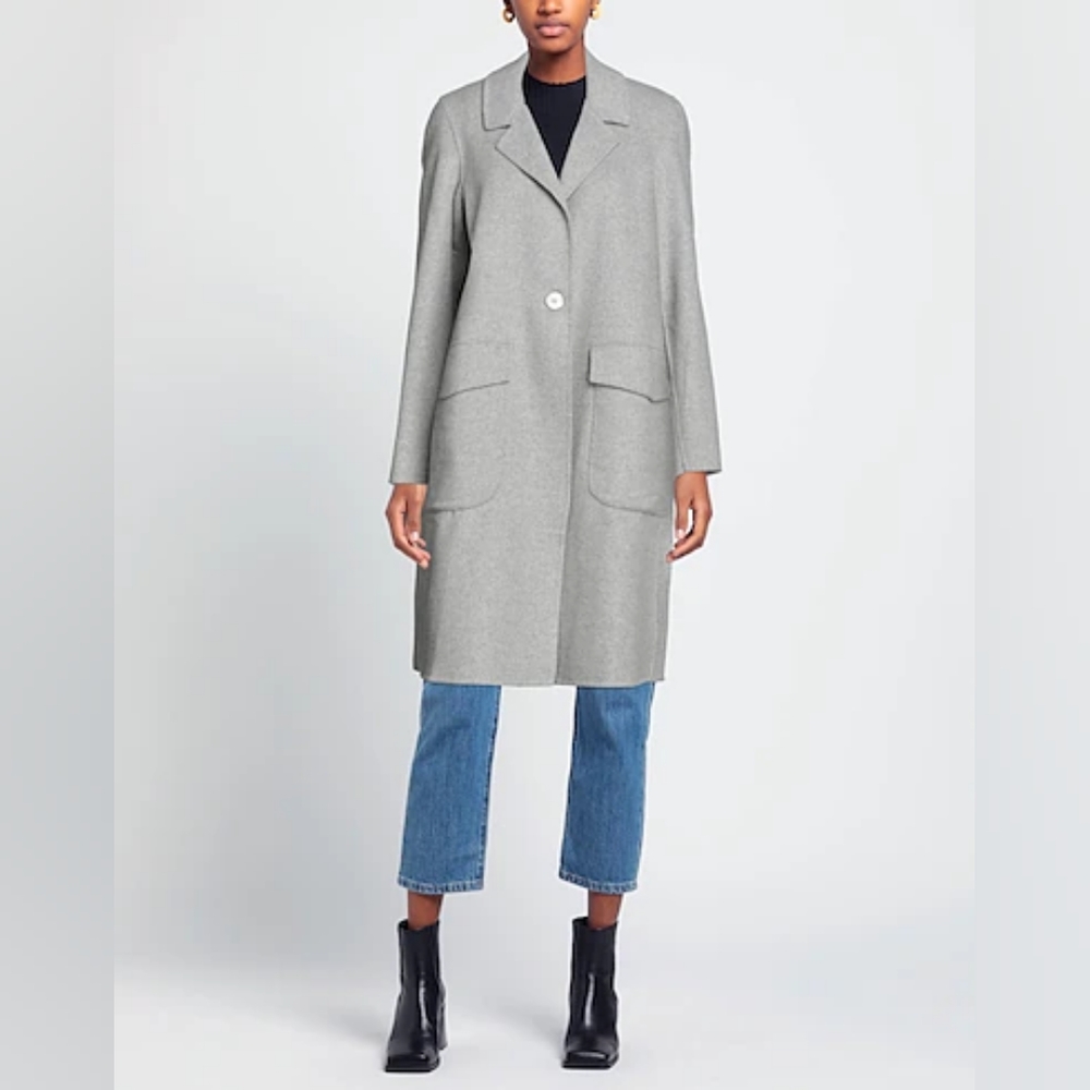 Jan Mayen Midi Silk Blend Jacket Size Large